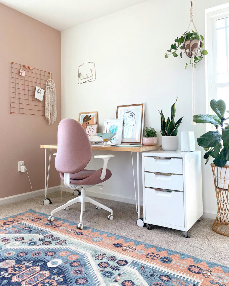 colorful home office